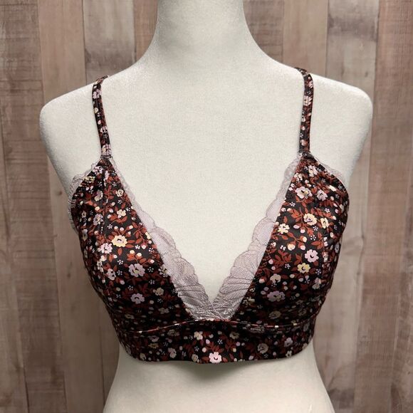 Aerie Shine floral triangle bralette - Picture 5 of 11